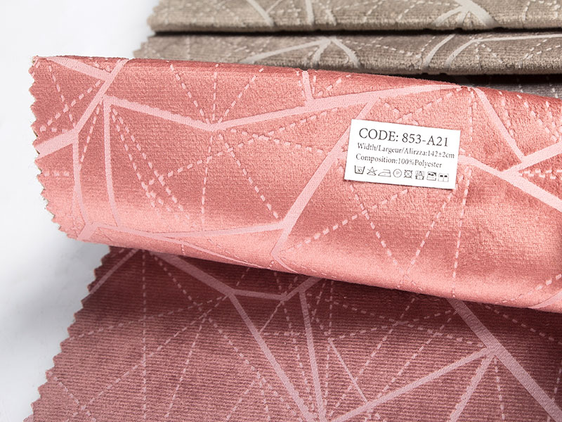 Tecido jacquard tingido de fios com estampagem de papel alumínio