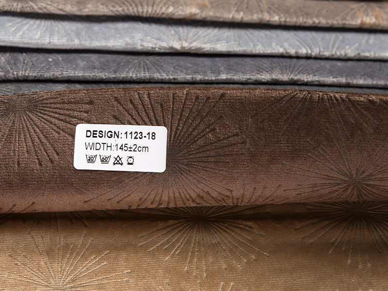 Tecido de veludo de bronzeamento elegante para roupas, acessórios e decoração doméstica