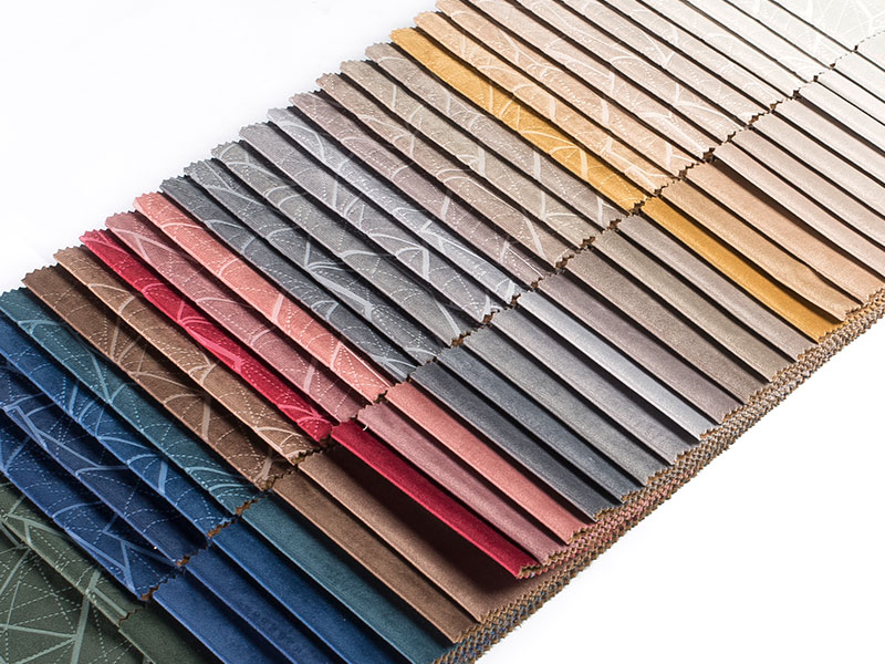 Tecido jacquard tingido de fios com estampagem de papel alumínio