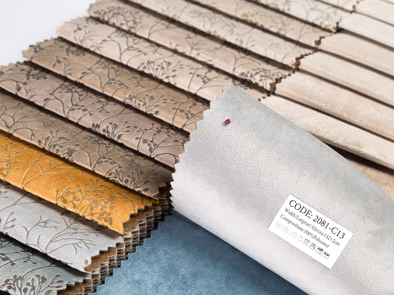 Tecido de bronzeamento de veludo para almofada