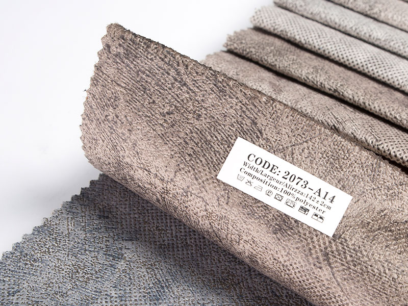 Tecido de veludo laminado tingido para estofados, pelúcia e confortável