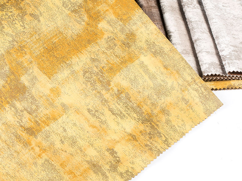Tecido de veludo laminado tingido de qualidade premium, textura lisa e lustrosa
