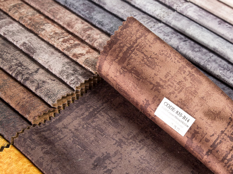 Tecido de veludo laminado de alta qualidade, perfeito para estofados e decoração de casa