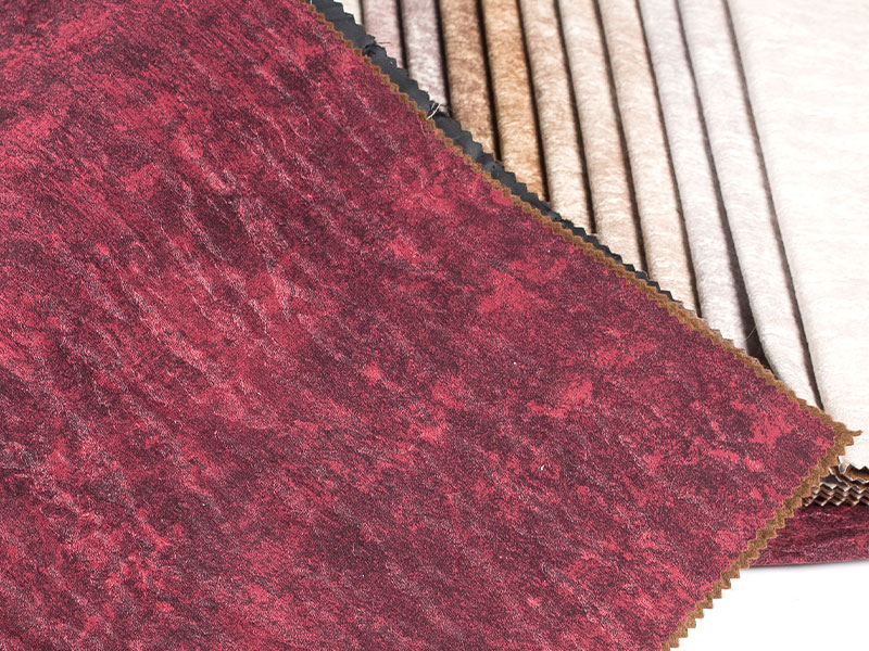 Tecido de veludo de laminação impressa de luxo para estofados e decoração de casa