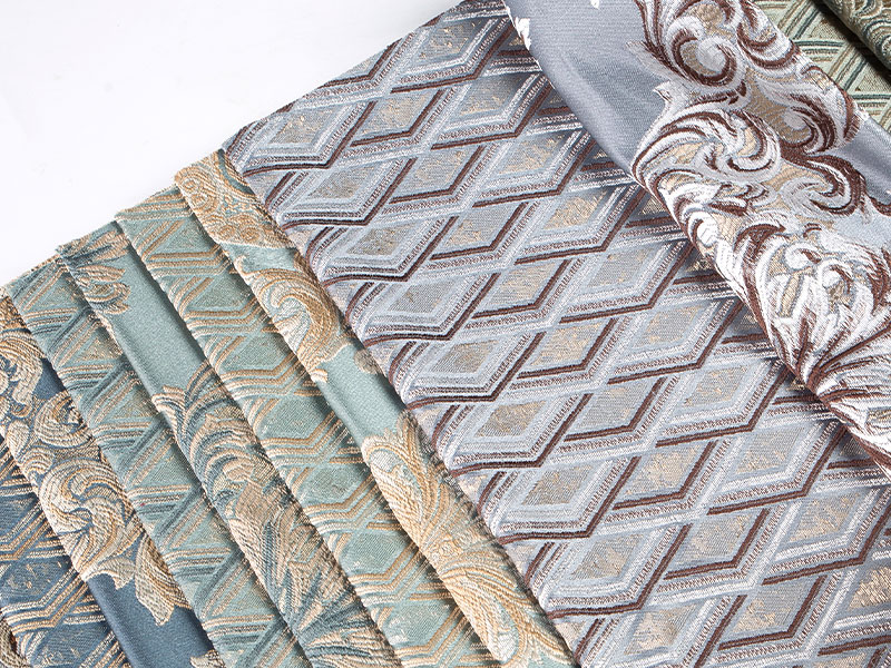 Tecido Jacquard tingido de fios - perfeito para estofados e cortinas
