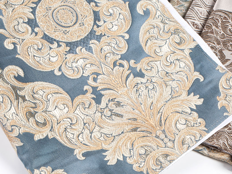 Tecido Jacquard tingido de fios - perfeito para estofados e cortinas
