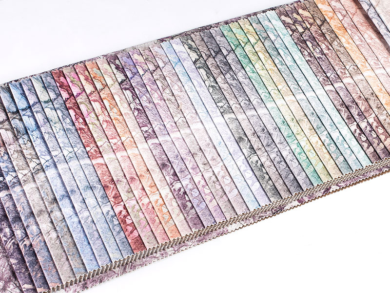 Tecido de veludo de laminação impressa de ponta - requintado e elegante