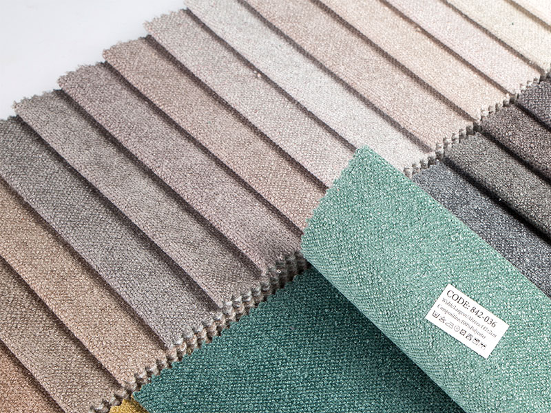 Tecido de chenille simples de alta qualidade para decoração e estofamento