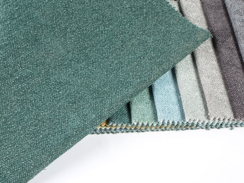 Tecido de chenille simples de alta qualidade para decoração e estofamento