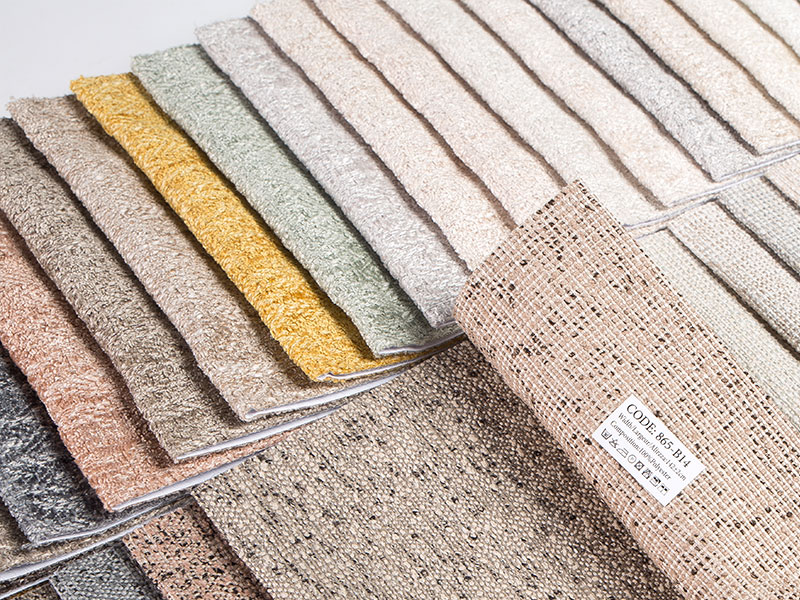 Tecido premium de estofamento chenille para móveis e interiores automotivos