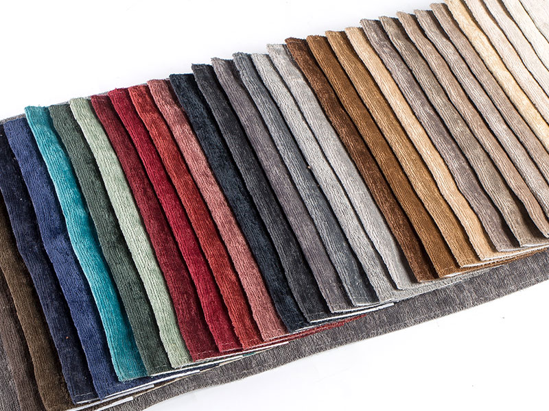 Tecido de chenille liso por atacado para cortinas e cortinas