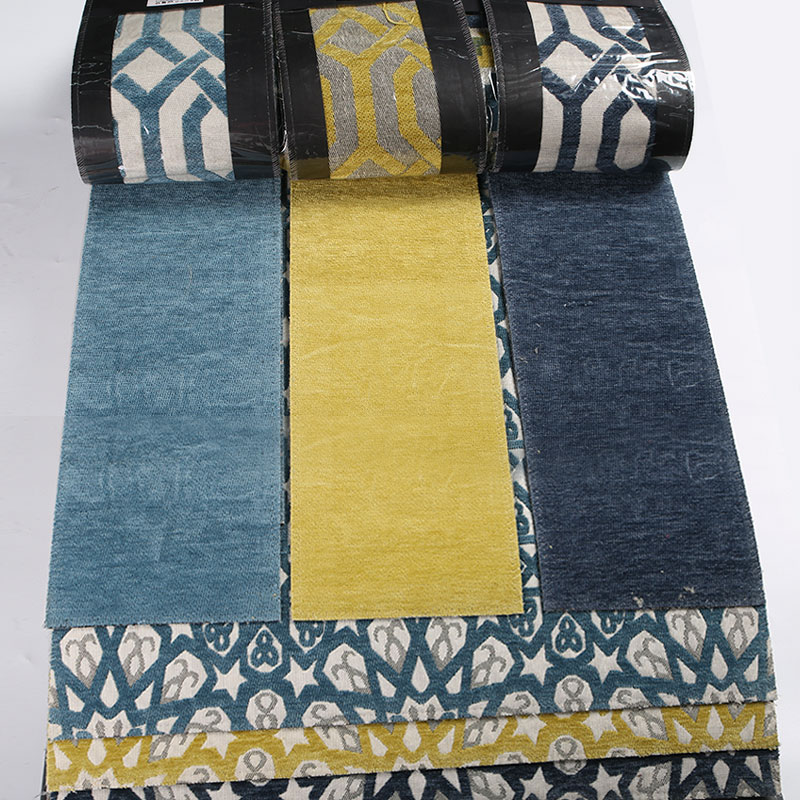 Tecido de estofamento de chenille jacquard