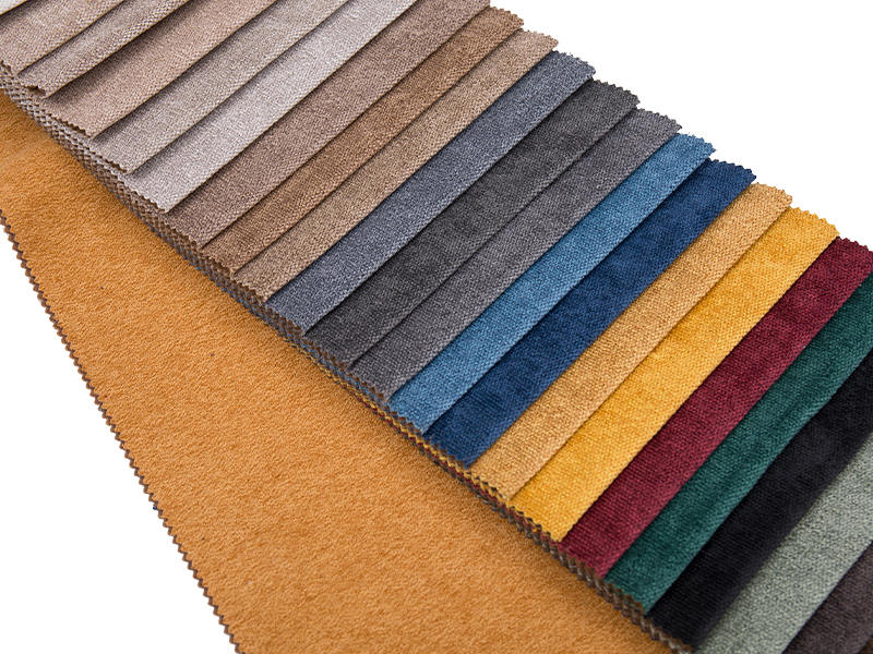 250 - 520gsm de tecido de estofamento de chenille de cor sólida