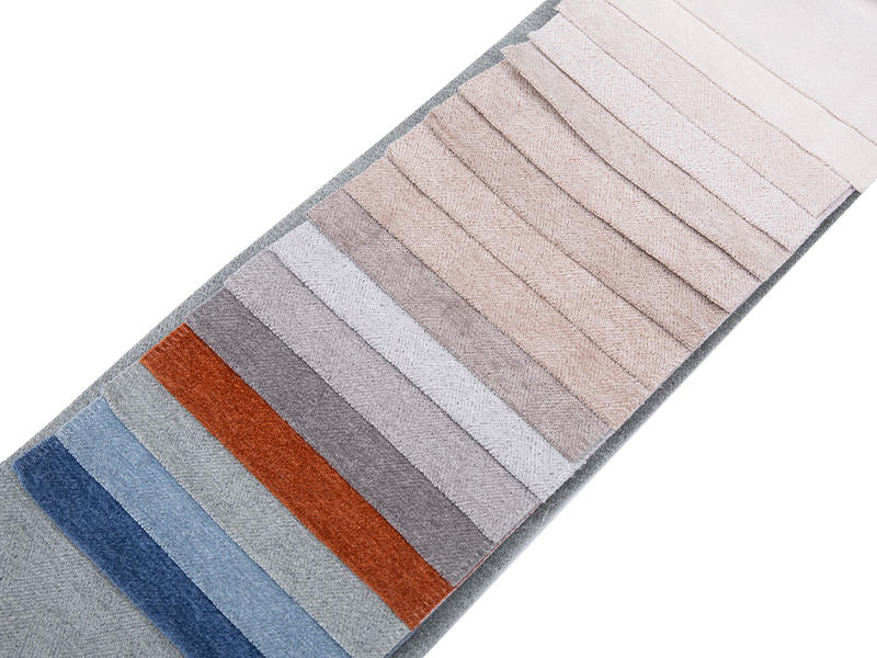 250 - 520gsm de tecido de estofamento de chenille de cor sólida