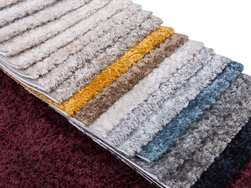 250 - 520gsm de tecido de estofamento de chenille de cor sólida