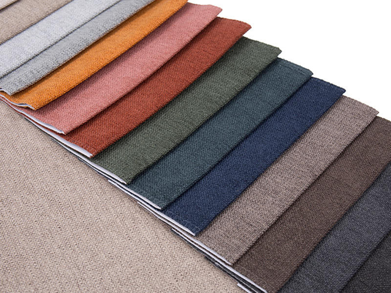 250 - 520gsm de tecido de estofamento de chenille de cor sólida