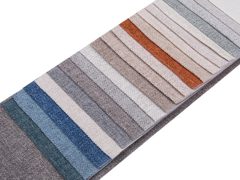 250 - 520gsm de tecido de estofamento de chenille de cor sólida