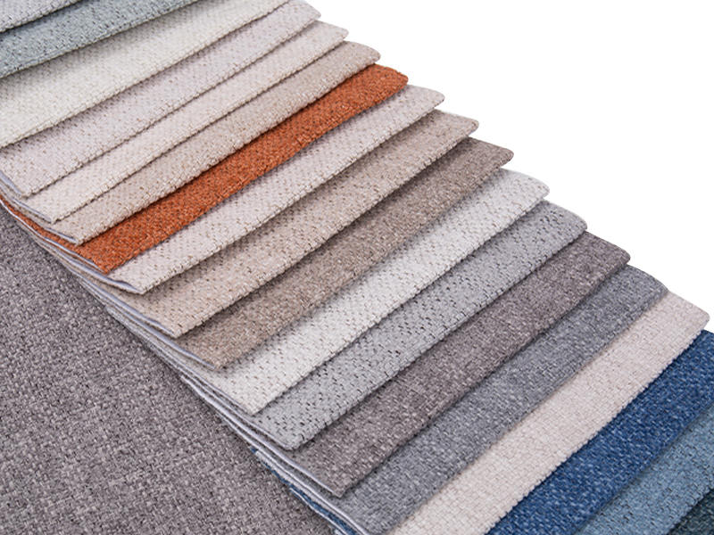 250 - 520gsm de tecido de estofamento de chenille de cor sólida