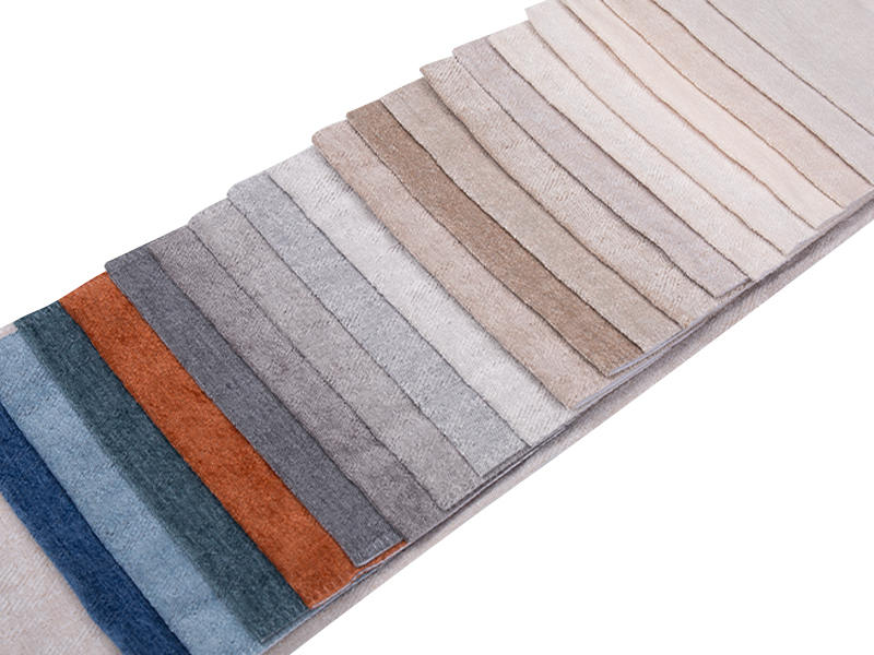 250 - 520gsm de tecido de estofamento de chenille de cor sólida
