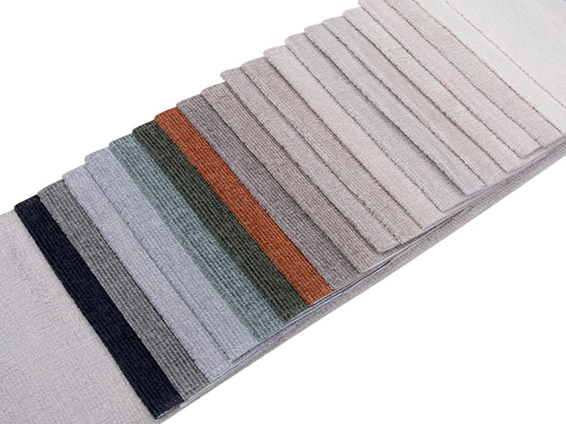 250 - 520gsm de tecido de estofamento de chenille de cor sólida