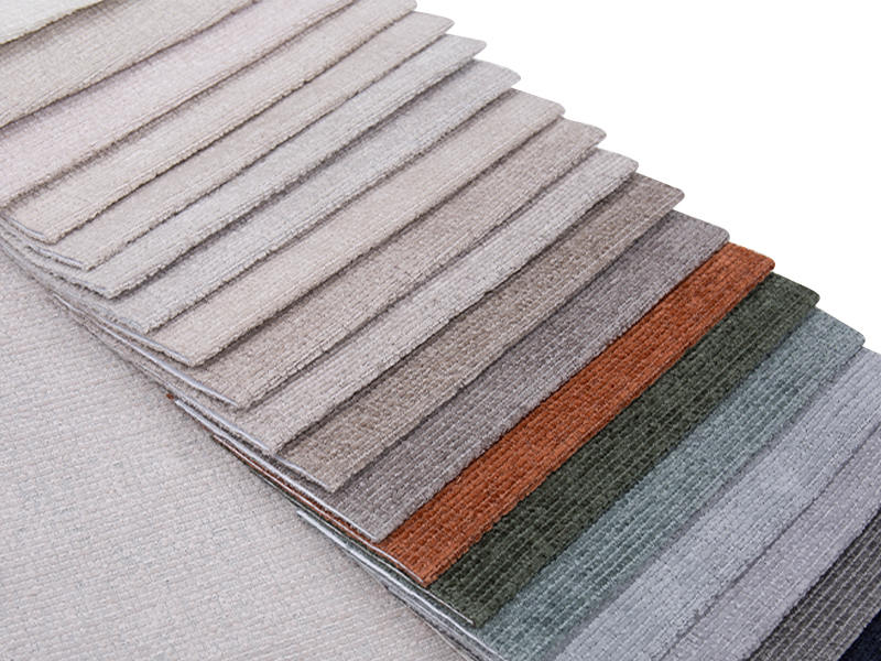 250 - 520gsm de tecido de estofamento de chenille de cor sólida