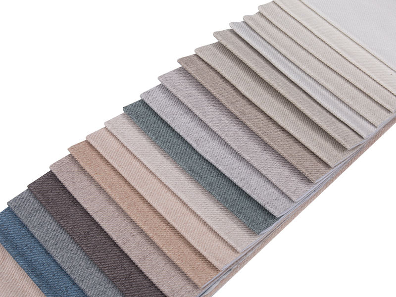 250 - 520gsm de tecido de estofamento de chenille de cor sólida