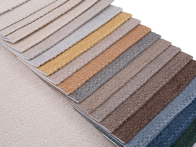 250 - 520gsm de tecido de estofamento de chenille de cor sólida