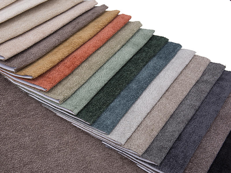 250 - 520gsm de tecido de estofamento de chenille de cor sólida