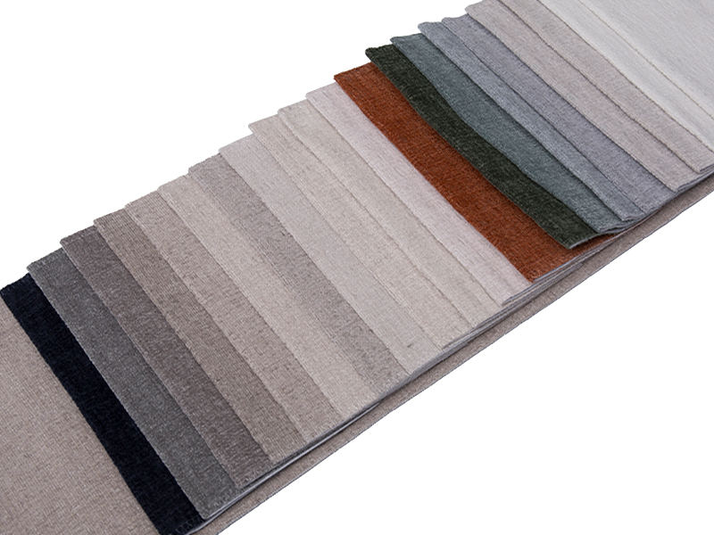 250 - 520gsm de tecido de estofamento de chenille de cor sólida