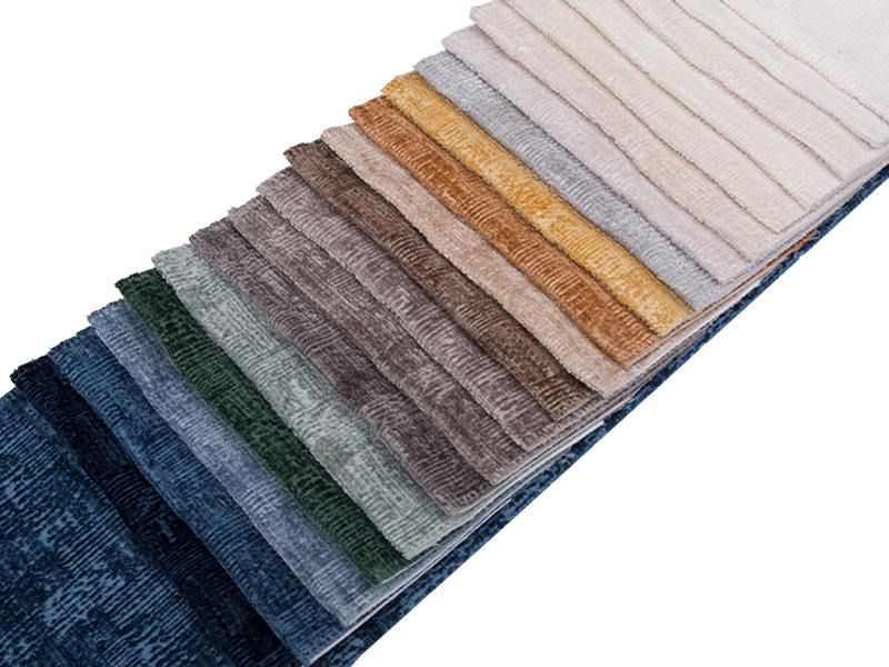 250 - 520gsm de tecido de estofamento de chenille de cor sólida