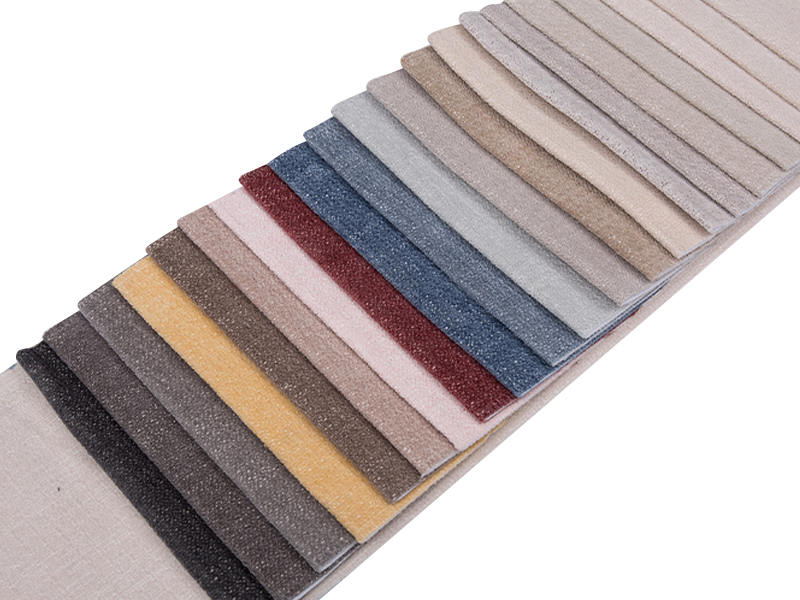 250 - 520gsm de tecido de estofamento de chenille de cor sólida