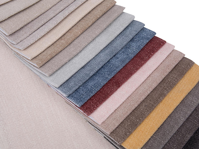 250 - 520gsm de tecido de estofamento de chenille de cor sólida