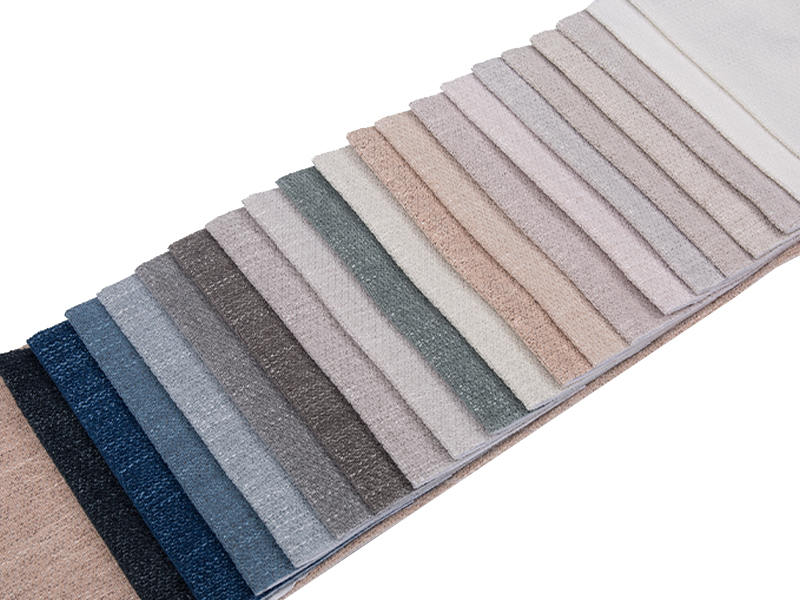 250 - 520gsm de tecido de estofamento de chenille de cor sólida