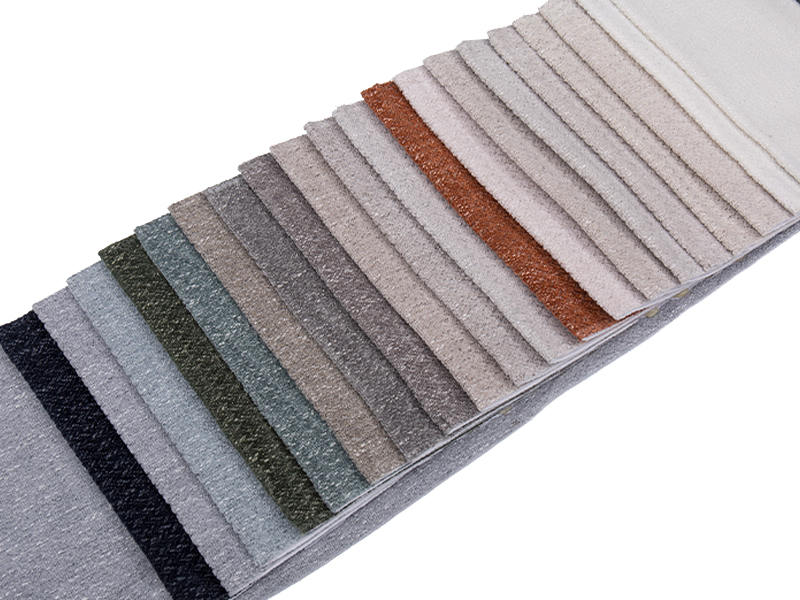 250 - 520gsm de tecido de estofamento de chenille de cor sólida