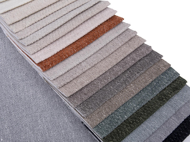 250 - 520gsm de tecido de estofamento de chenille de cor sólida