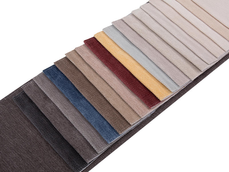 250 - 520gsm de tecido de estofamento de chenille de cor sólida