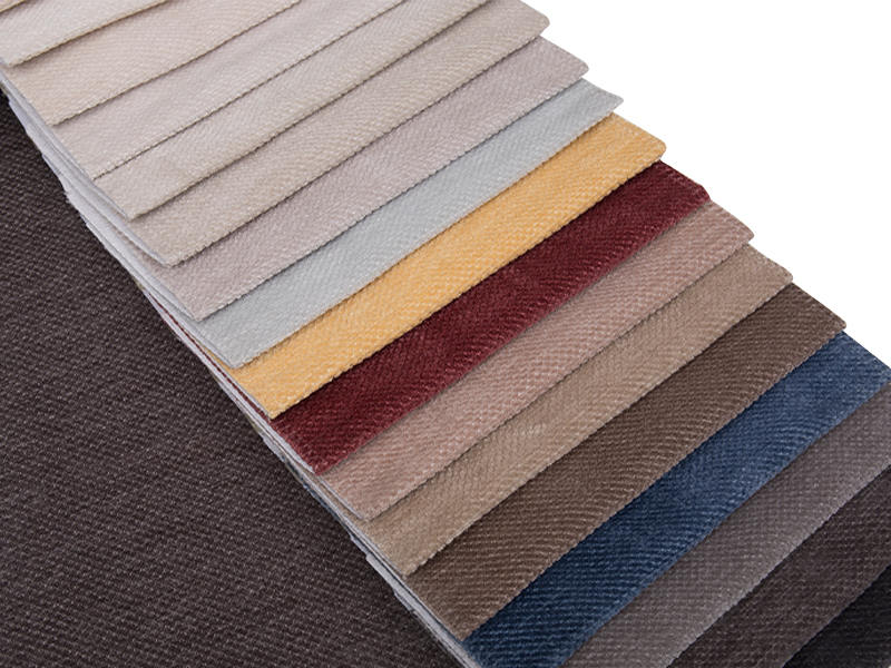 250 - 520gsm de tecido de estofamento de chenille de cor sólida