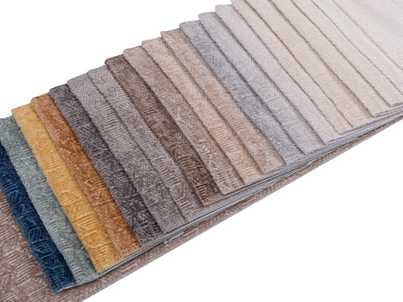 250 - 520gsm de tecido de estofamento de chenille de cor sólida