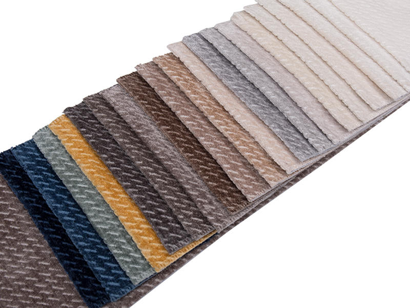 250 - 520gsm de tecido de estofamento de chenille de cor sólida