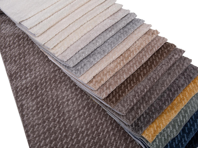 250 - 520gsm de tecido de estofamento de chenille de cor sólida