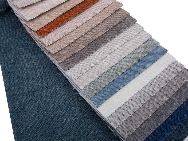 250 - 520gsm de tecido de estofamento de chenille de cor sólida