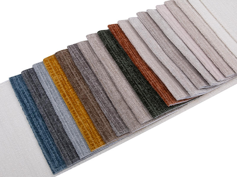 250 - 520gsm de tecido de estofamento de chenille de cor sólida