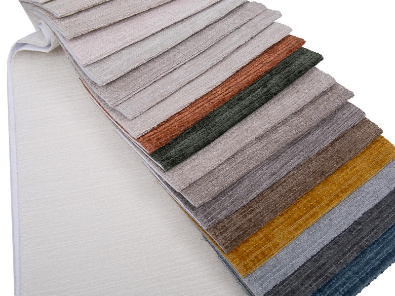 250 - 520gsm de tecido de estofamento de chenille de cor sólida