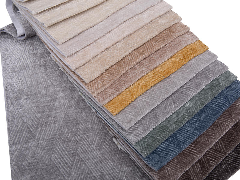 250 - 520gsm de tecido de estofamento de chenille de cor sólida