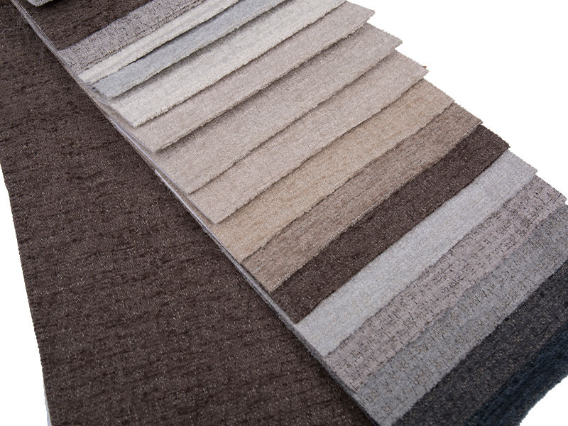 250 - 520gsm de tecido de estofamento de chenille de cor sólida