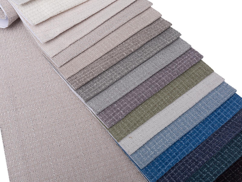 250 - 520gsm de tecido de estofamento de chenille de cor sólida