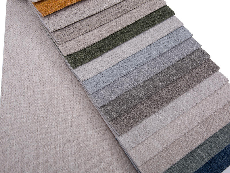 250 - 520gsm de tecido de estofamento de chenille de cor sólida